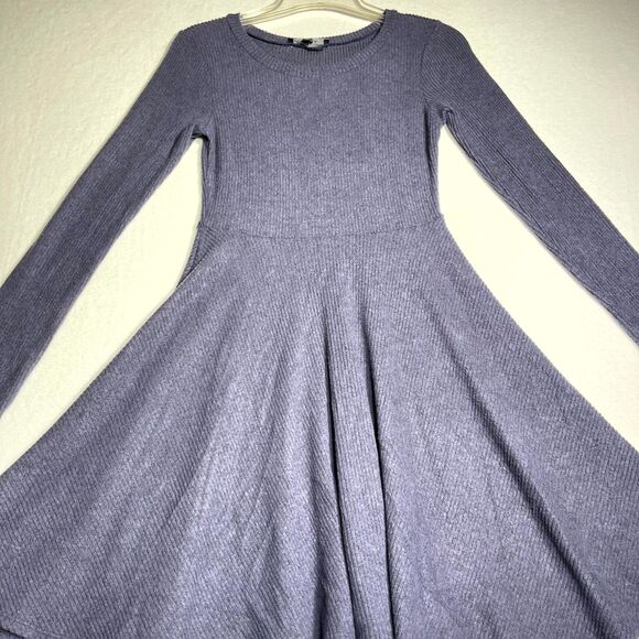 Lulu's Soft Dark Blue Long-Sleeved Dress‎ Women Size S - Picture 6 of 11